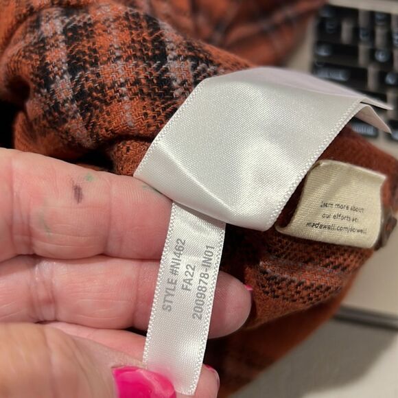 Madewell Slub Flannel Easy Long-Sleeve Shirt golden Oak NWT size XXL - Picture 11 of 12